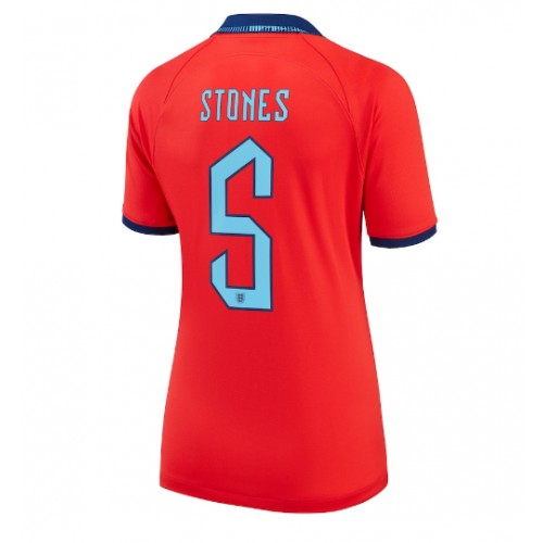 Dámy Fotbalový dres Anglie John Stones #5 MS 2022 Venkovní Krátký Rukáv